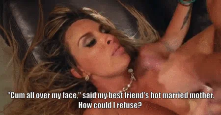 cumming on best friend mom's face